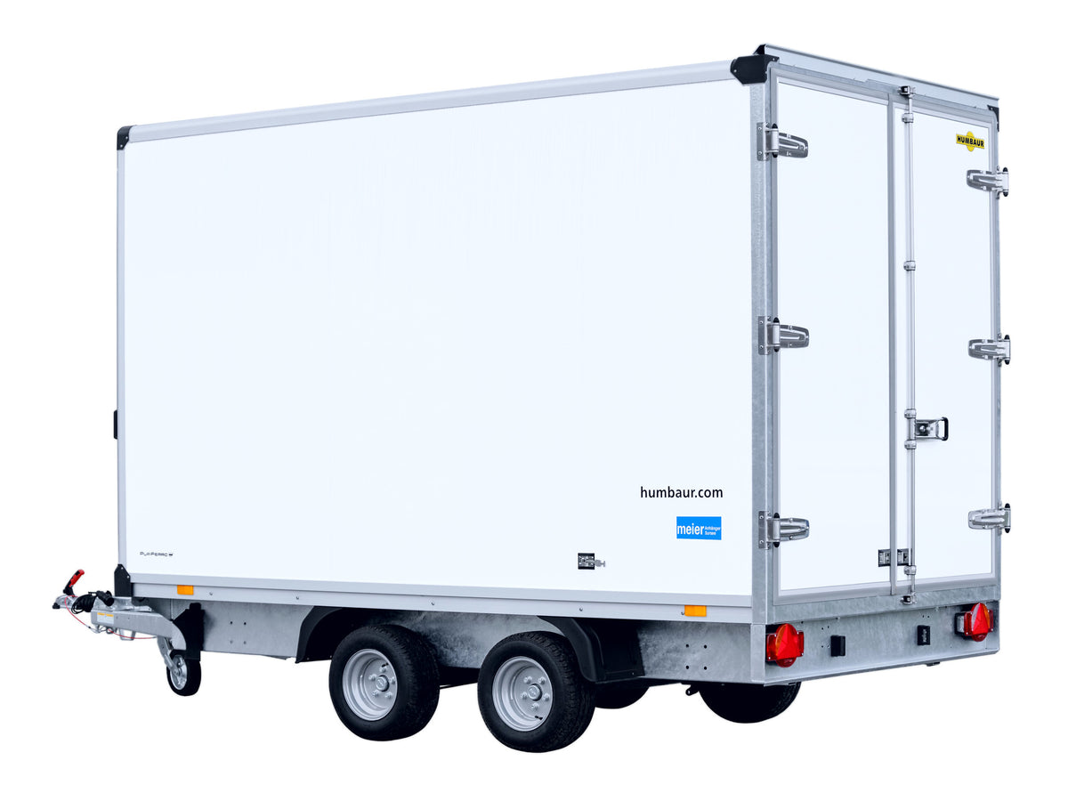 Humbaur Kofferanhänger Typ HKN, Ansicht hinten