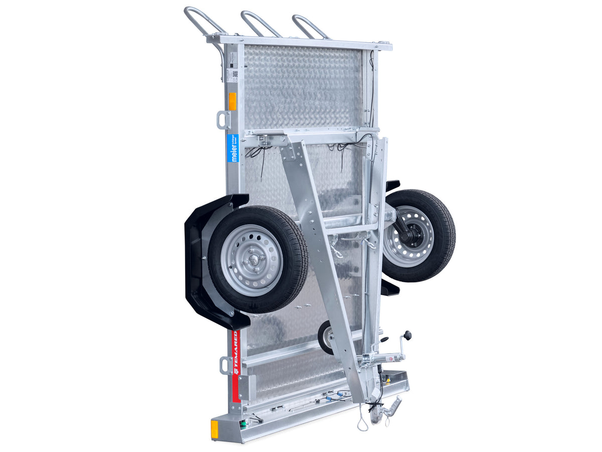 Temared Motorradtransporter Typ MOTO, 750 kg, aufgestellt