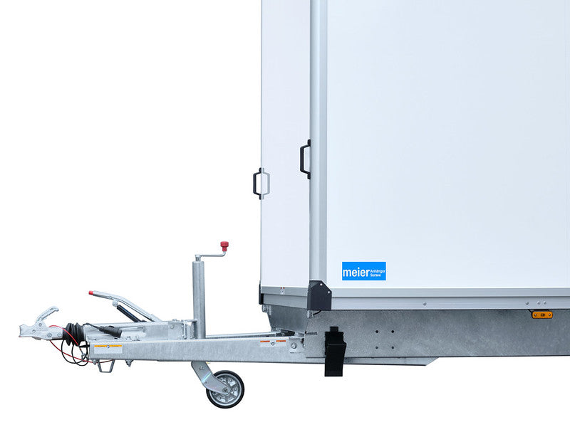 Humbaur Kofferanhänger Typ HKN, 3500 kg, Zweiachs Hochlader, Sandwich PurFerro, mit Überfahrwand