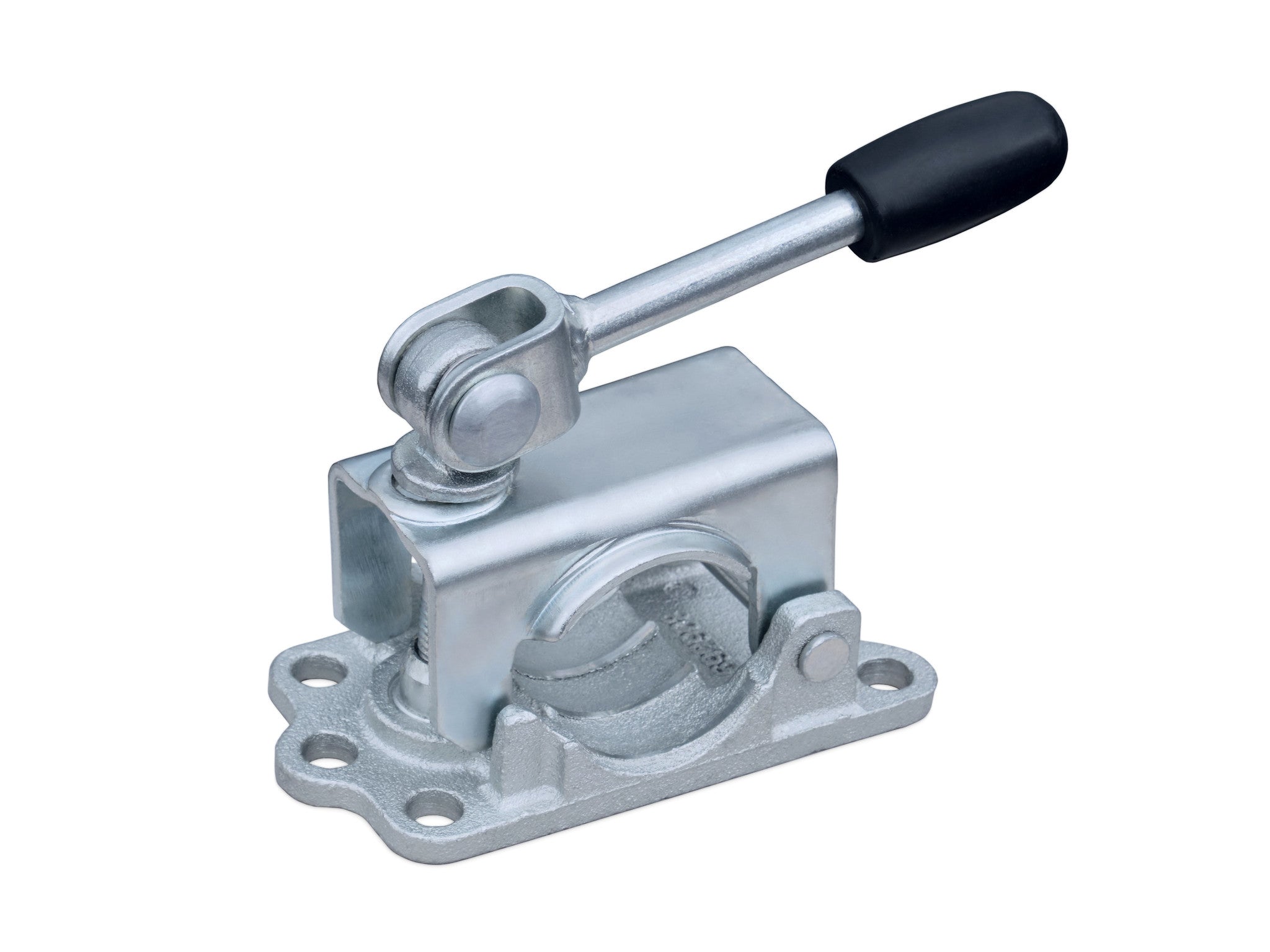 Klemmhalter für Stützrad-Durchmesser 48 mm, verstärkt, 4-Loch Anschluss 1