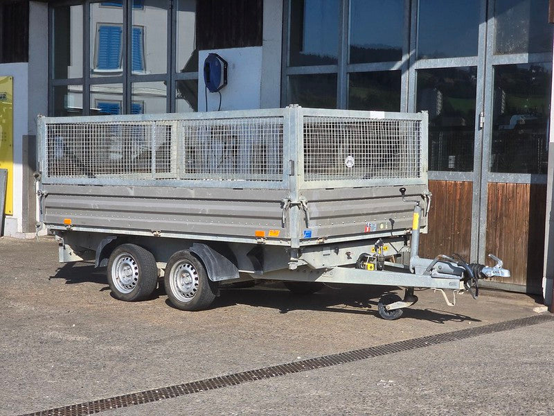 Occasion Kipper Anhänger 3500 kg mit Gitteraufsatz, ab MFK