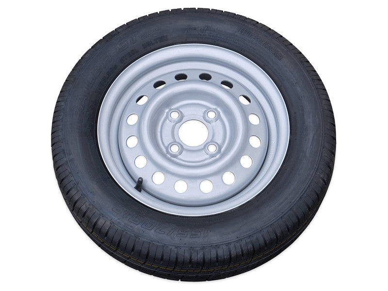 Rad 155/70 R13 4X100 74N, zu Temared Anhänger Typ Moto und Smart Box
