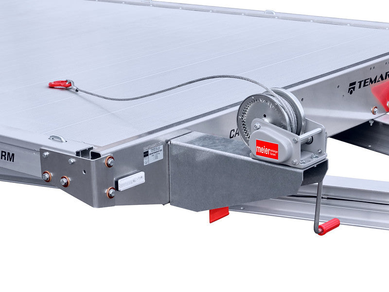 Temared Aluminium-Anhänger, MAXIMALE NUTZLAST, Auffahrrampen und Seilwinde