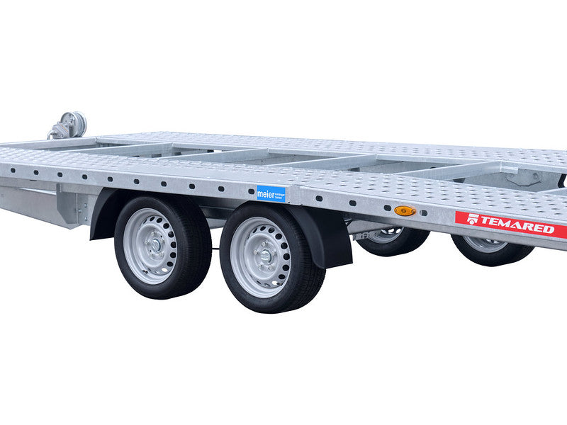 Temared Autotransporter Typ CAR DECK PLUS, mit Auffahrrampen, Heck abgeschrägt