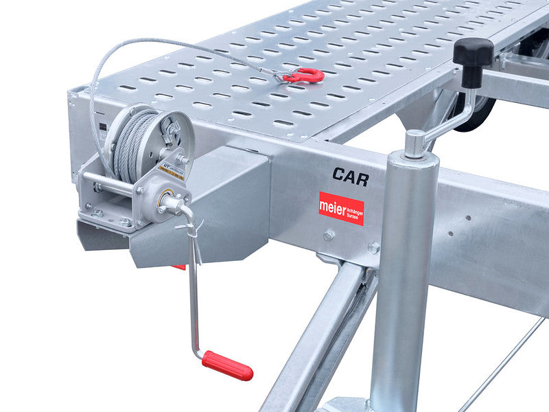 Temared Autotransporter Typ CAR DECK PLUS, mit Auffahrrampen, Heck abgeschrägt