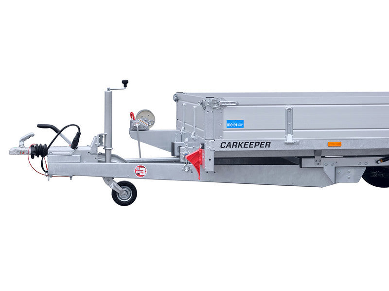 Temared Fahrzeugtransportanhänger Typ CARKEEPER NEW, kippbar mit Auffahrrampen und Bordwänden