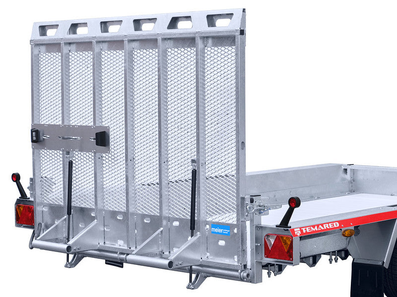 Temared Baumaschinentransporter Typ BUILDER mit Überfahrwand