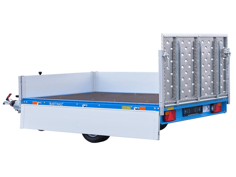 Barthau Autoanhänger Typ ETK, Einachs Hochlader, Tiefe Ladehöhe, kippbar