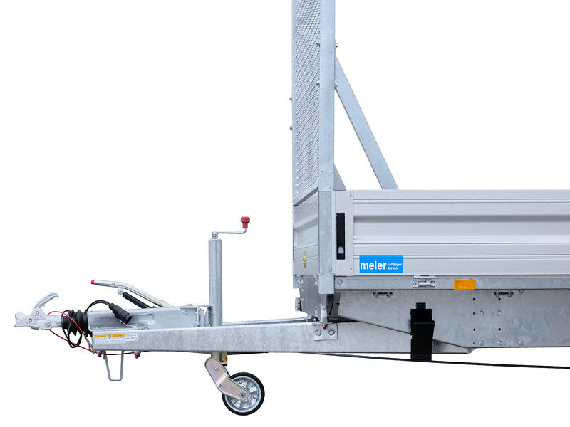 Remorque Humbaur type HT, cargo à deux essieux, avec grille pour transport sur échafaudage