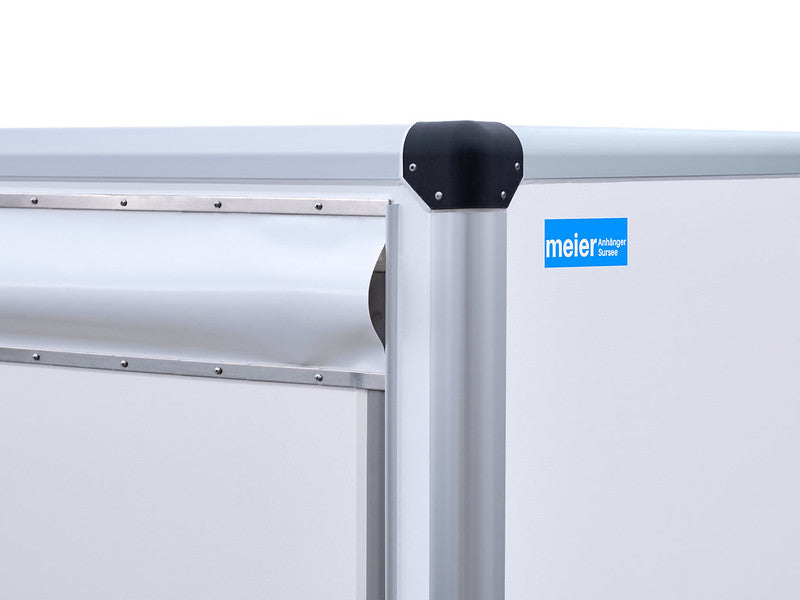 Humbaur Kofferanhänger Typ HK, Einachs Tieflader, Plywood, mit seitlicher Klappe