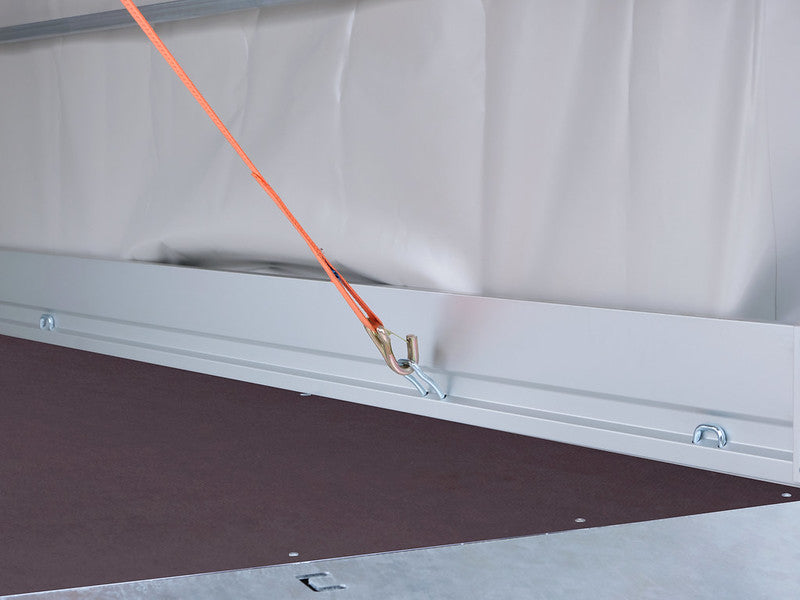 Humbaur Absenkanhänger Typ HKT, Einachs, mit Plane