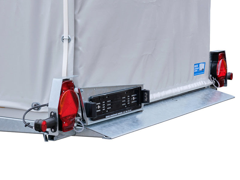 Humbaur Absenkanhänger Typ HKT, Einachs, mit Plane