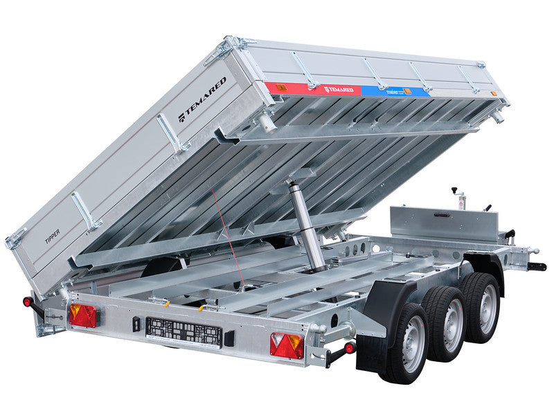 Remorque Tribenne Temared 3500 kg, 3 essieux