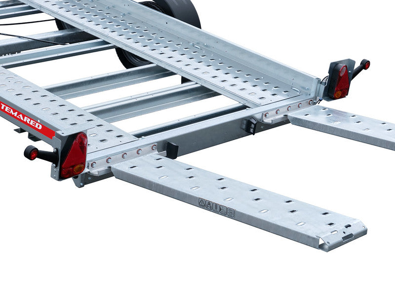 Remorque porte-voitures Temared type CAR FLAT, basculante