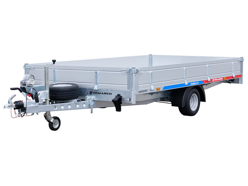 Temared Sachentransportanhänger Typ CARKEEPER, kippbar mit Auffahrrampen und Zubehör