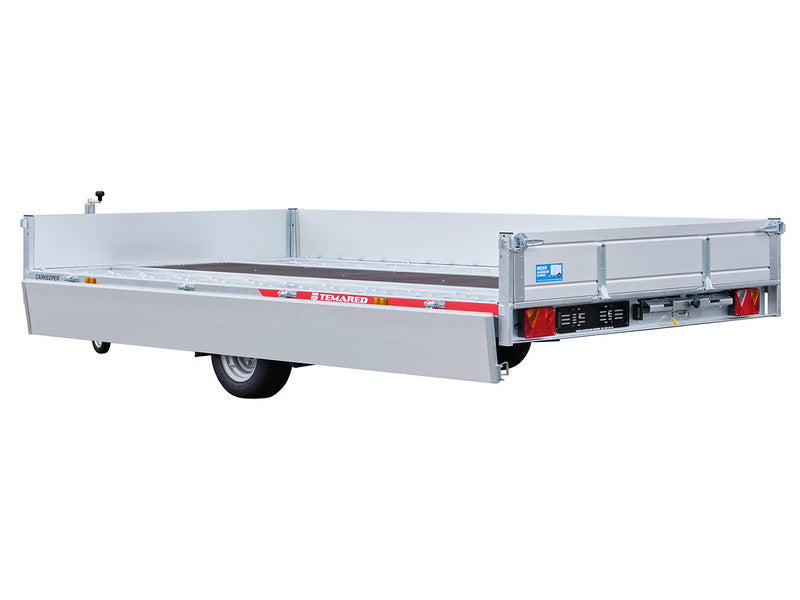 Temared Sachentransportanhänger Typ CARKEEPER, kippbar mit Auffahrrampen und Zubehör