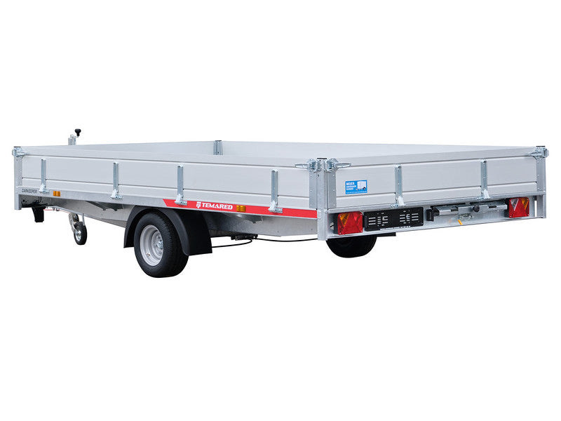 Temared Sachentransportanhänger Typ CARKEEPER, kippbar mit Auffahrrampen und Zubehör