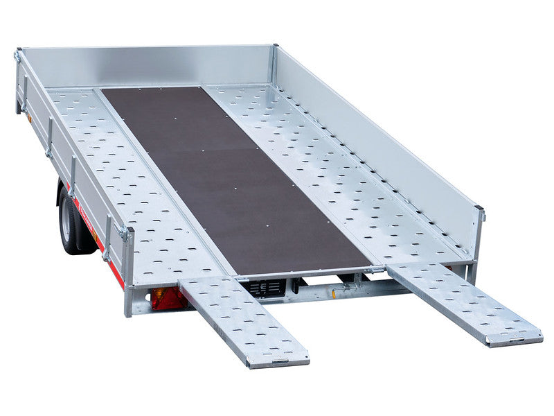 Temared Sachentransportanhänger Typ CARKEEPER, kippbar mit Auffahrrampen und Zubehör