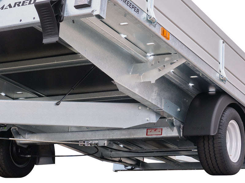 Temared Sachentransportanhänger Typ CARKEEPER, kippbar mit Auffahrrampen und Zubehör