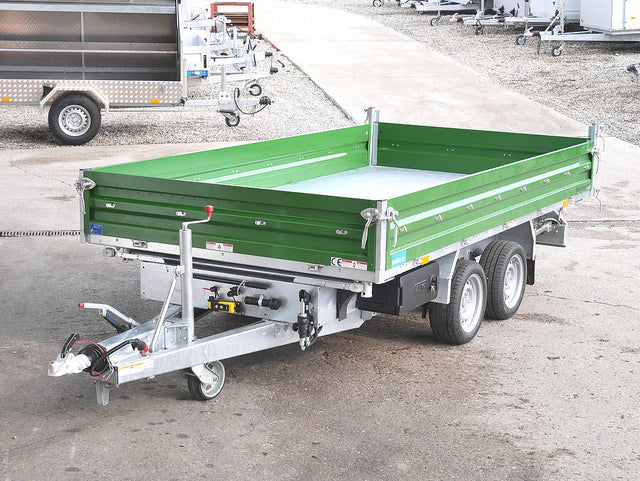 Humbaur Dreiseitenkipper Typ HTK, 2000 bis 3500 kg, Bordwände aus Alu - Meier Anhänger AG