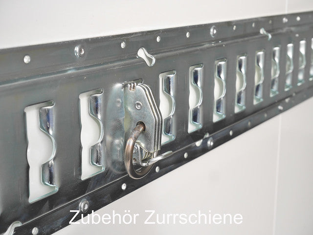 Humbaur Kofferanhänger Typ HK, Einachs Tieflader, Plywood, Seitentüre und Stützen hinten - Meier Anhänger AG