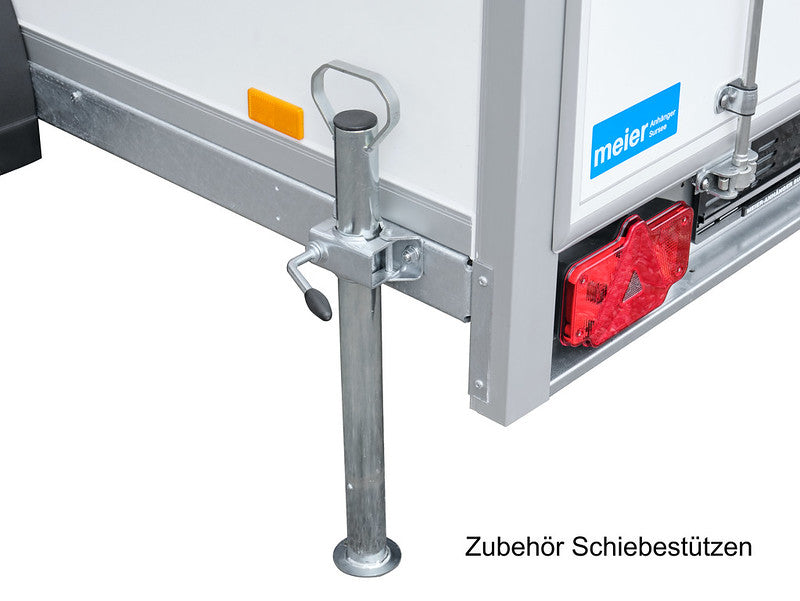 Humbaur Kofferanhänger Typ HK, Einachs Tieflader, Plywood, mit seitlicher Klappe - Meier Anhänger AG