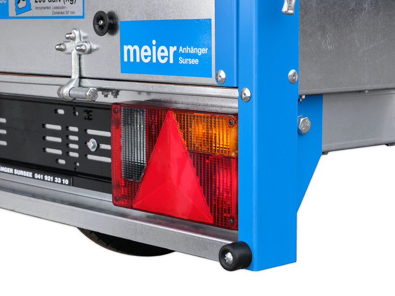 Barthau PKW Anhänger Typ BL, Einachs Tieflader, 750 kg, mit Bordwandaufsatz und Flachplane - Meier Anhänger AG