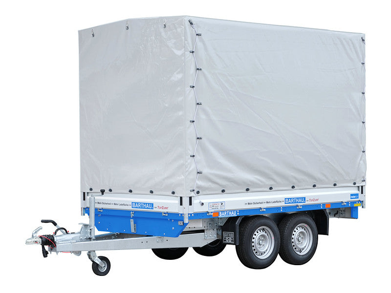 Anhänger für PKW - Meier Anhänger Sursee Barthau Anhänger Typ SP, 2000 bis 3500 kg, Verstärkt, mit Plane und Gestell