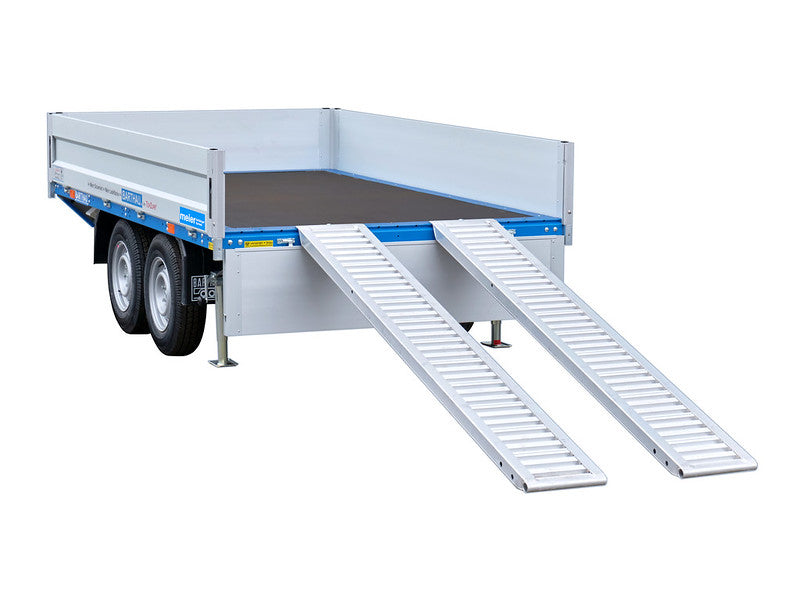 Anhänger für PKW - Meier Anhänger Sursee Barthau Anhänger Typ SP, 2700 bis 3500 kg, Verstärkt, mit Rampen und Kiste