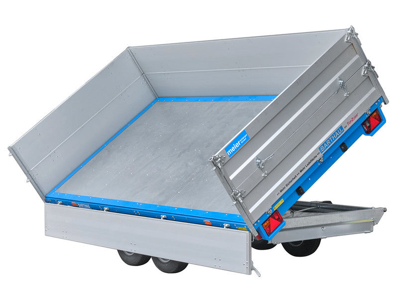 Barthau Dreiseitenkipper Typ DK, Verstärkt, mit Hand- und Elektropumpe und Zubehör - Meier Anhänger AG