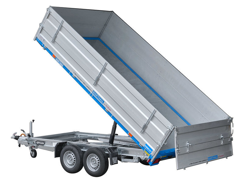 Barthau Dreiseitenkipper Typ DK, Verstärkt, mit Hand- und Elektropumpe und Zubehör - Meier Anhänger AG