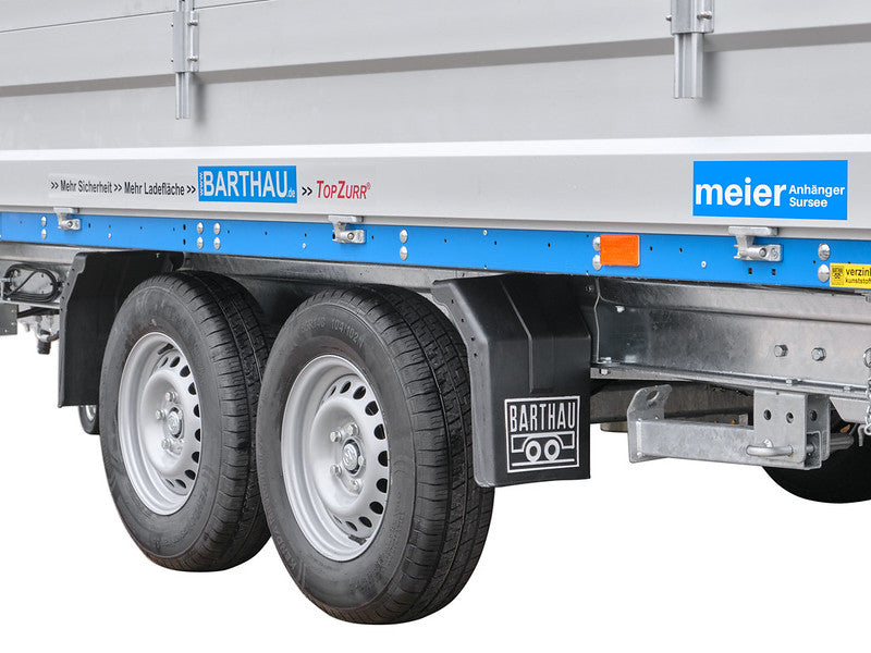 Barthau Dreiseitenkipper Typ DK, Verstärkt, mit Hand- und Elektropumpe und Zubehör - Meier Anhänger AG