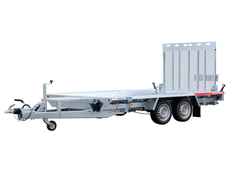 Anhänger für PKW - Meier Anhänger Sursee Temared Baumaschinentransporter Typ BUILDER, Überfahrwand