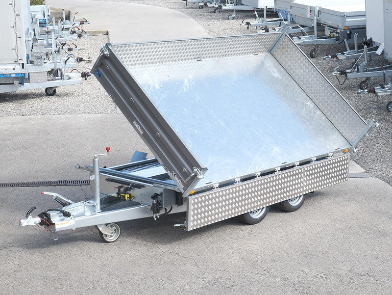 Humbaur Dreiseitenkipper Typ HTK, 2000 bis 3500 kg, Bordwände aus Alu - Meier Anhänger AG