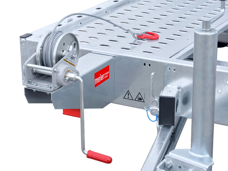 Temared Fahrzeugtransportanhänger Typ CARKEEPER NEW, kippbar mit Auffahrrampen und Standschienen