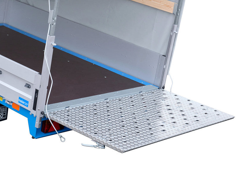 Barthau Anhänger Typ ETK, kippbar, tiefe Ladehöhe, mit Plane