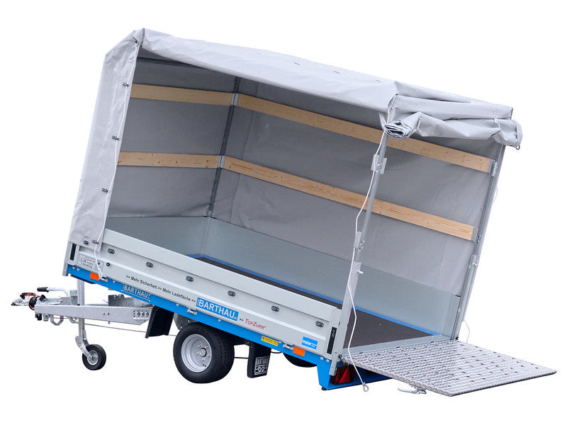 Barthau Anhänger Typ ETK, Ankippbar, Tiefe Ladehöhe, mit Planenverdeck 