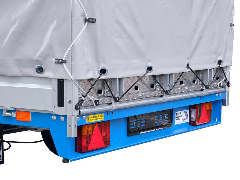 Barthau Anhänger Typ ETK, kippbar, tiefe Ladehöhe, mit Plane