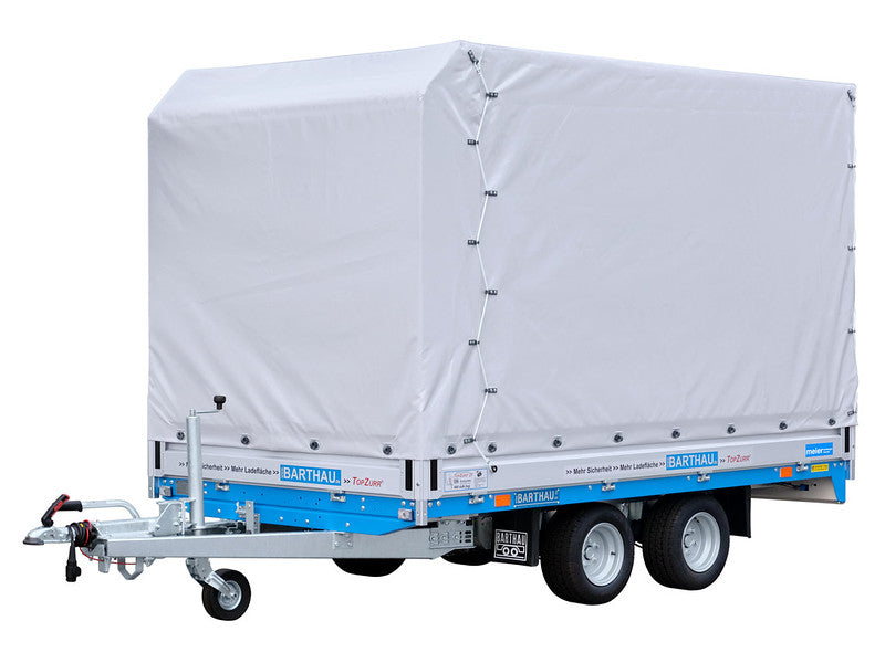 Barthau Anhänger Typ ET, 2000 bis 2700 kg, Tiefe Ladehöhe, mit Planengestell
