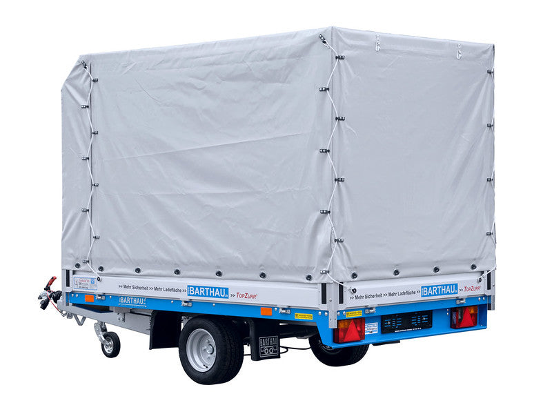 Barthau Anhänger Typ ET, tiefe Ladehöhe, mit Planen und gestell 