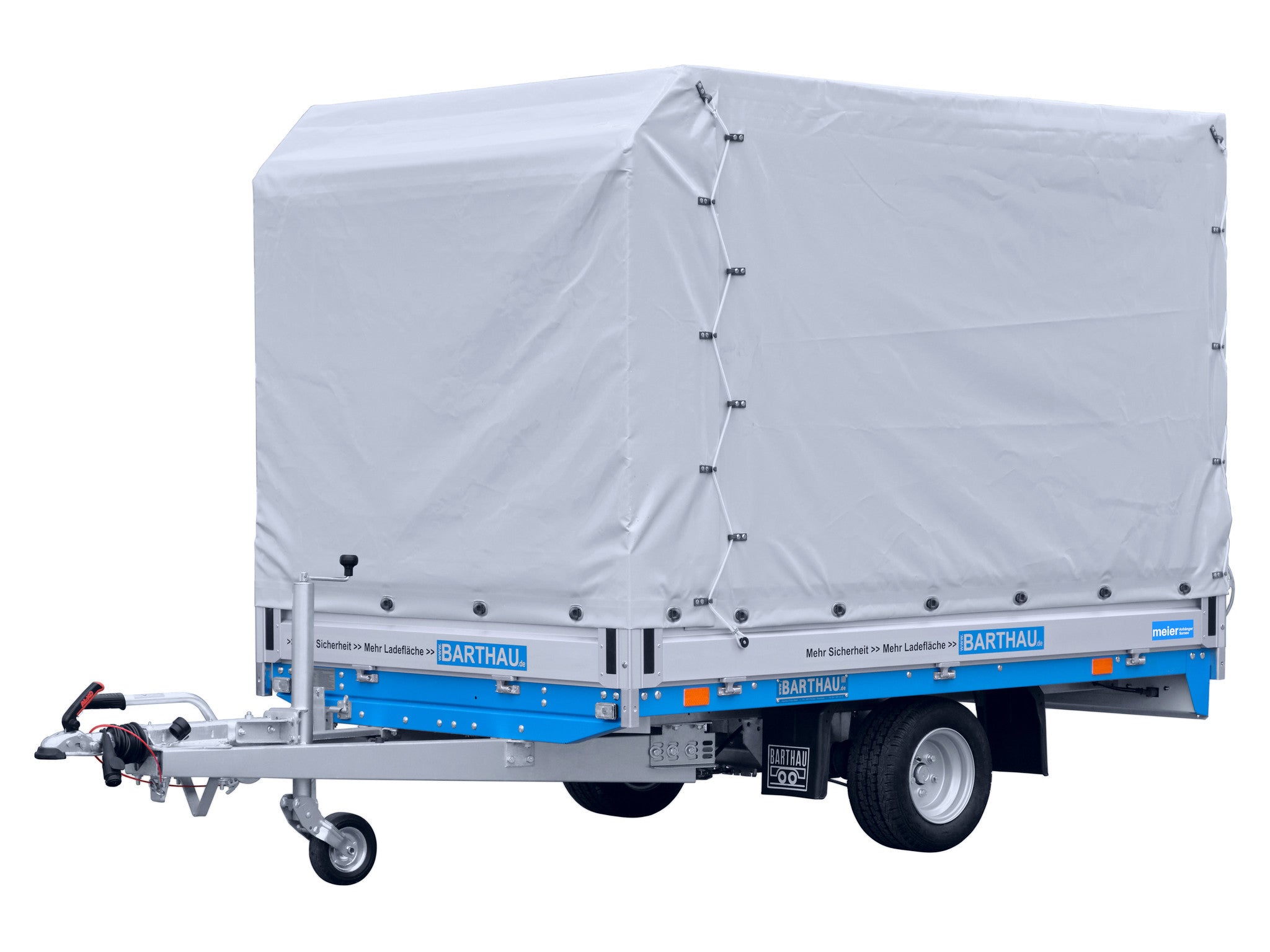 Barthau Anhänger Typ ET, tiefe Ladehöhe, mit Planen und gestell