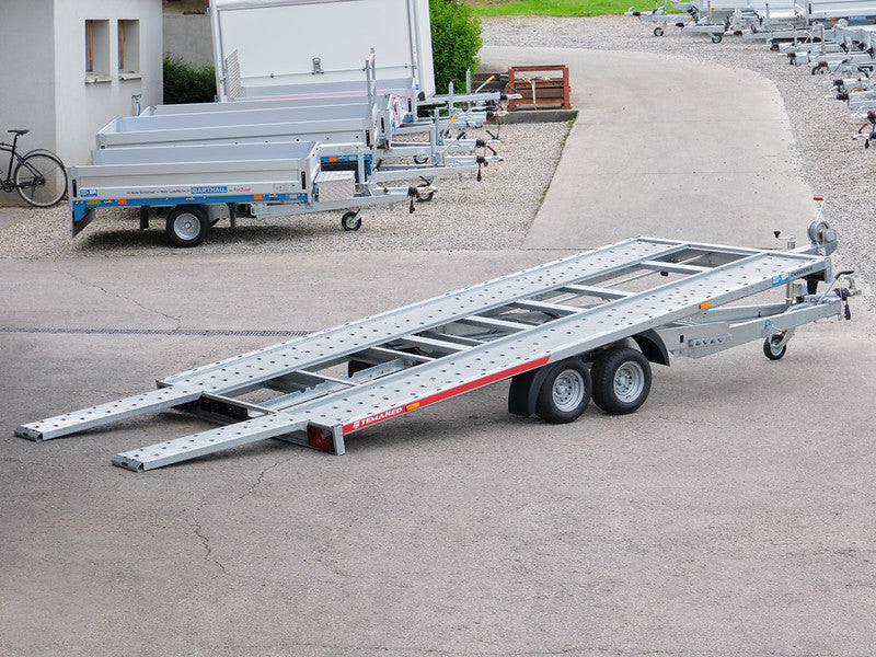 Temared Autotransportanhänger 3000 kg, zweiachsig, kippbar