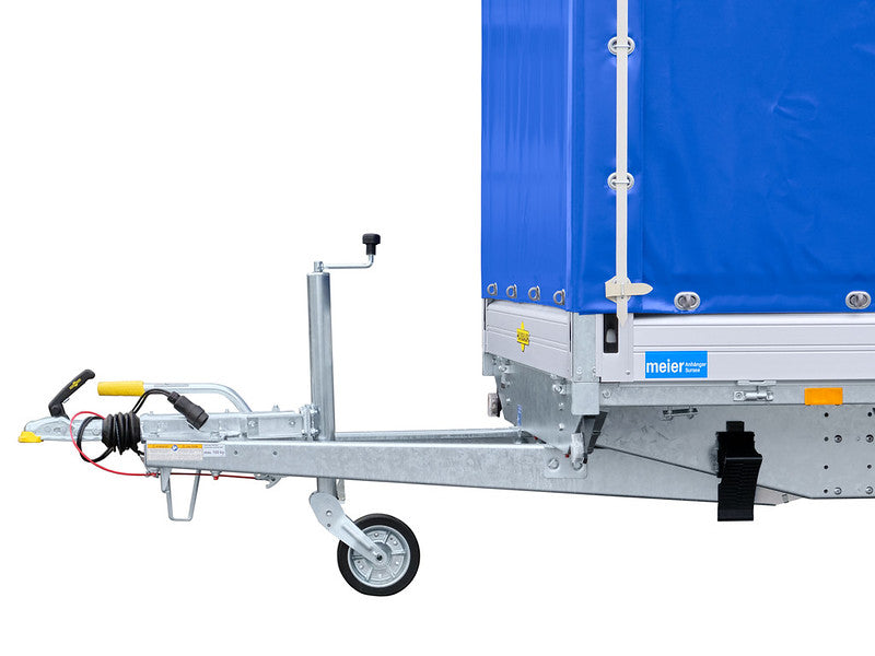 Remorque Humbaur type HN, plateau à deux essieux, basse hauteur de chargement, avec bâche