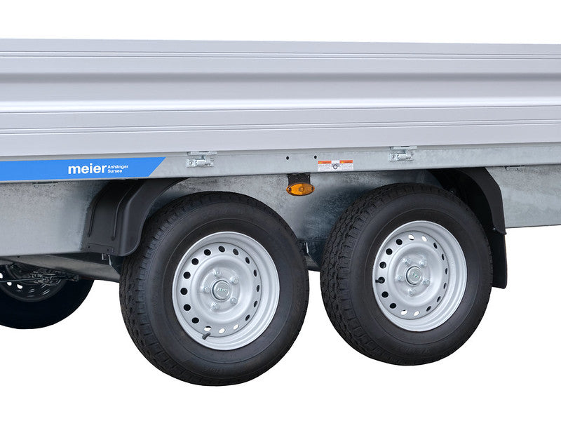 Remorque Humbaur type HT, chargeuse surélevée à deux essieux, standard