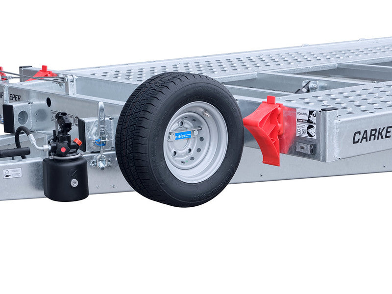 Temared Fahrzeugtransportanhänger Typ CK 2700 bis 3000 kg, mit Seilwinde und Ersatzrad