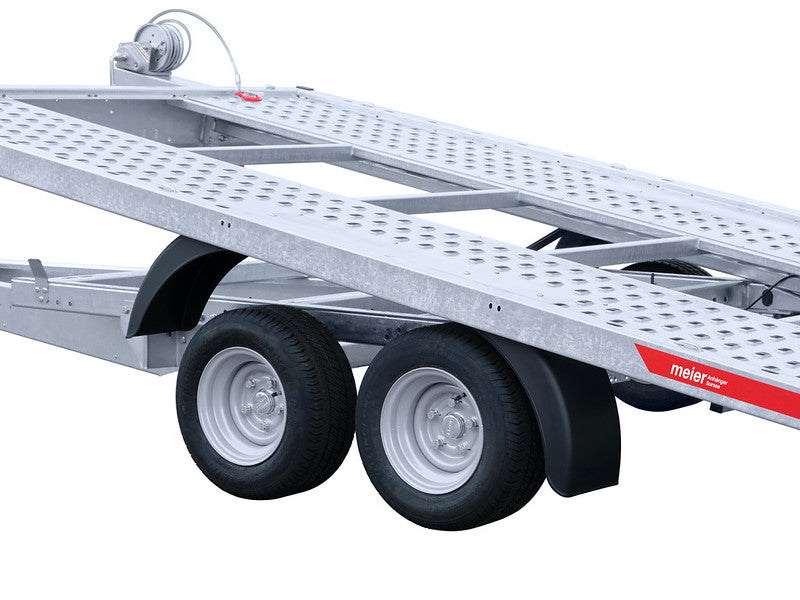 Temared Fahrzeugtransportanhänger Typ CARKEEPER NEW, kippbar mit Auffahrrampen und Standschienen