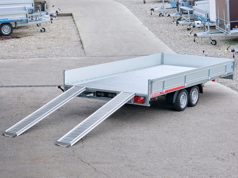 Temared Sachentransportanhänger 3500 kg, 4.5 Meter mit Rampen