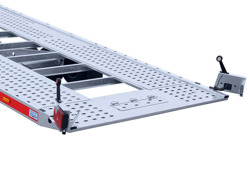 Temared Fahrzeugtransportanhänger Typ CK 2700 bis 3000 kg, mit Seilwinde und Ersatzrad