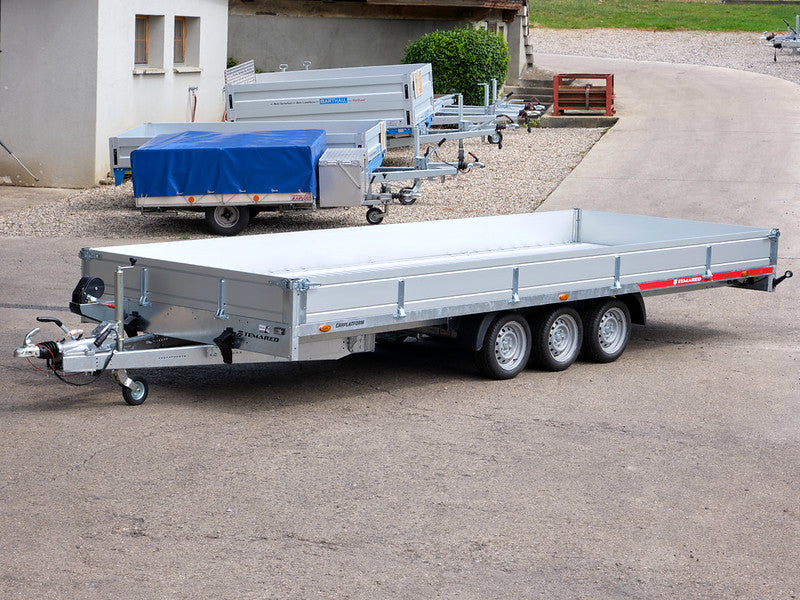 Temared Sachentransportanhänger, 3500 kg, 3-achsig, 13 Zoll Räder