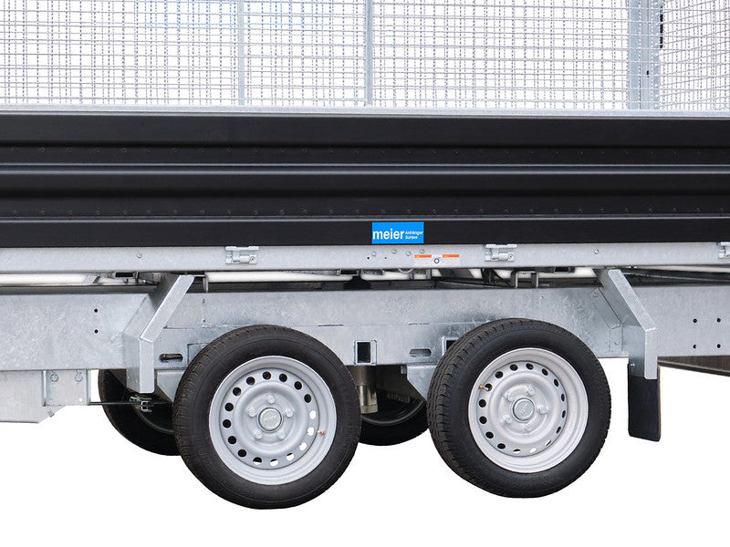 Humbaur Dreiseitenkipper Typ HTK 3500 kg, Stahl Bordwand und Gitter